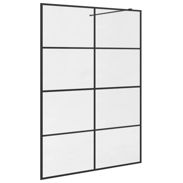 Duschwand für Begehbare Dusche mit Klarem ESG-Glas 140x195 cm