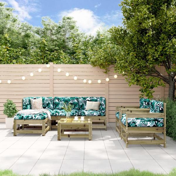 ARDEBO.de - 7-tlg. Garten-Lounge-Set Kiefernholz Imprägniert