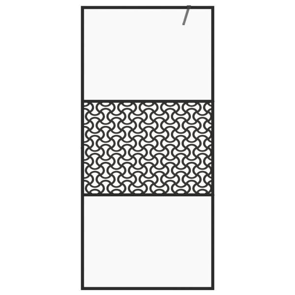 Duschwand für Begehbare Dusche mit Klarem ESG Glas 90x195 cm