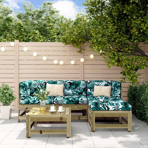ARDEBO.de - 5-tlg. Garten-Lounge-Set Kiefernholz Imprägniert