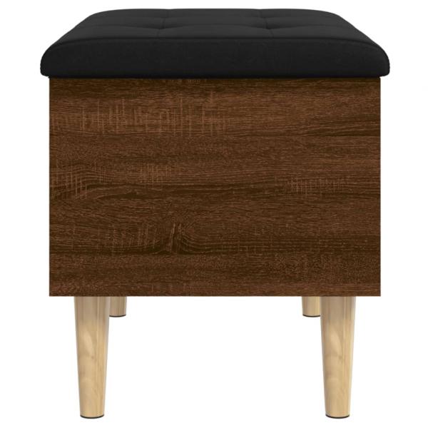 Sitzbank mit Stauraum Braun Eichen-Optik 62x42x46 cm