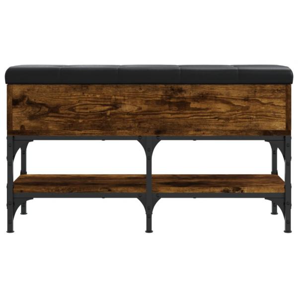 Schuhbank Räuchereiche 82x32x45 cm Holzwerkstoff