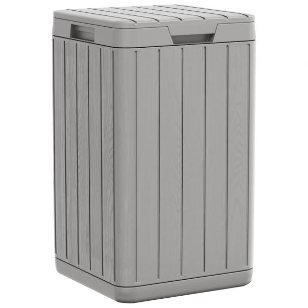 Outdoor-Mülltonne Grau 38x38x65 cm PP