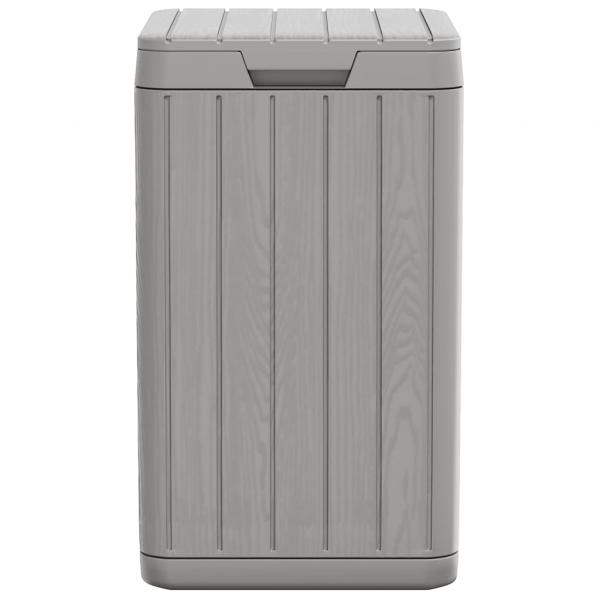 Outdoor-Mülltonne Grau 38x38x65 cm PP