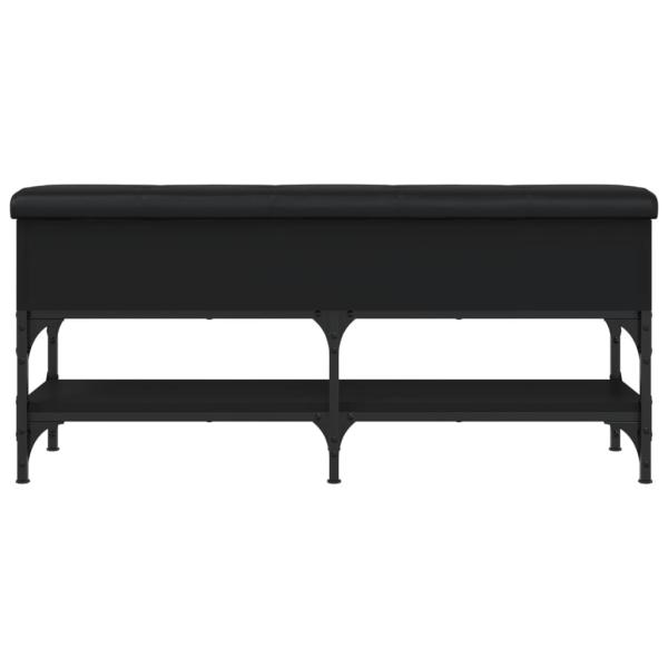 Schuhbank Schwarz 102x32x45 cm Holzwerkstoff