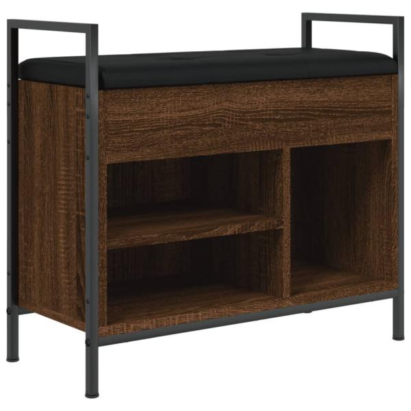 Schuhbank Braun Eichen-Optik 65,5x32x57,5 cm Holzwerkstoff