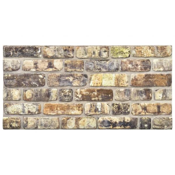 3D-Wandpaneele 11 Stk. Mehrfarbig Backstein-Optik EPS