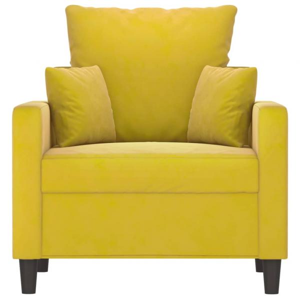 Sessel Gelb 60 cm Samt