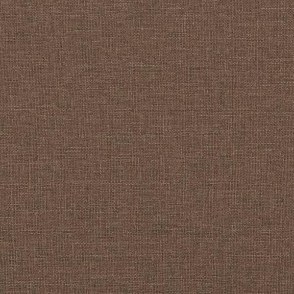 2-Sitzer-Sofa mit Zierkissen Braun 120 cm Stoff