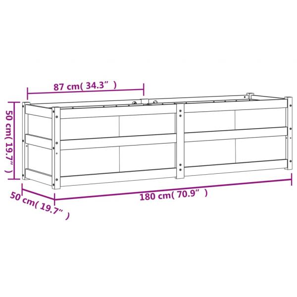 Pflanzkübel 180x50x50 cm Massivholz Douglasie