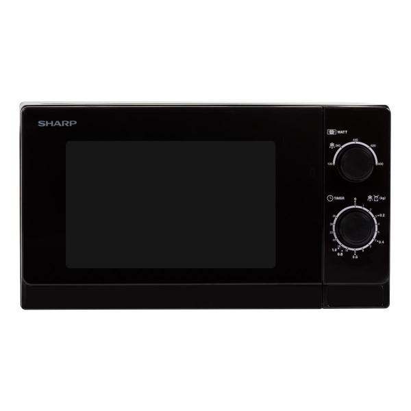 ARDEBO.de Sharp R200BKW Mikrowelle, 800 W, 20 Liter, 5 Stufen, Timer, schwarz