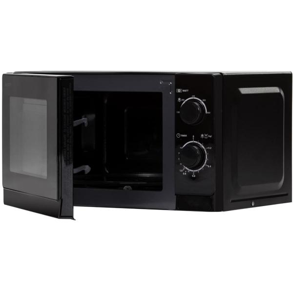 Sharp R200BKW Mikrowelle, 800 W, 20 Liter, 5 Stufen, Timer, schwarz