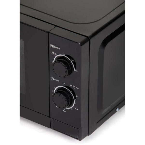 Sharp R200BKW Mikrowelle, 800 W, 20 Liter, 5 Stufen, Timer, schwarz