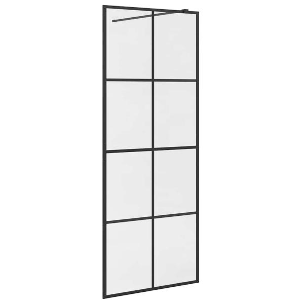Duschwand für Begehbare Dusche mit Klarem ESG Glas 80x195 cm