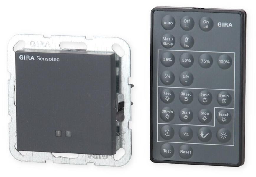 Gira 236628 Bewegungsmelder Sensotec mit Fernbedienung System 55, anthrazit