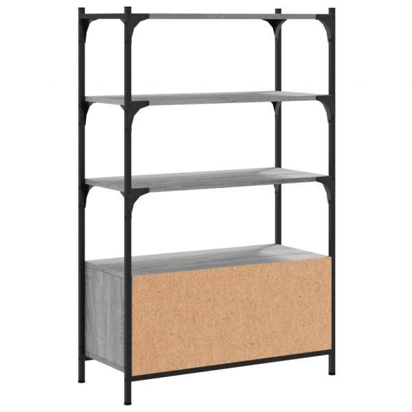 Bücherregal 3 Fächer Grau Sonoma 70x30x109,5 cm Holzwerkstoff