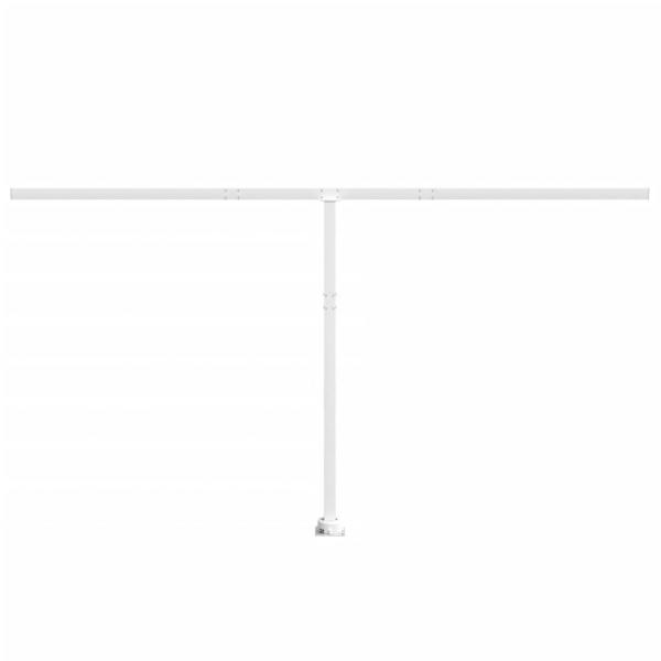 Stützen für Markisen Weiß 450x245 cm Eisen 