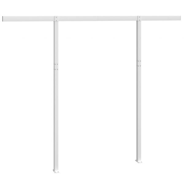 Stützen für Markisen Weiß 300x245 cm Eisen 