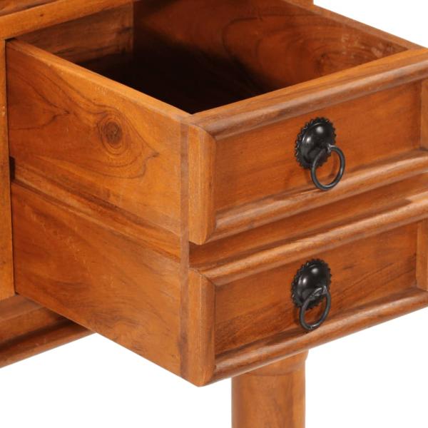 Schreibtisch mit Schubladen 110x50x76 cm Massivholz Akazie