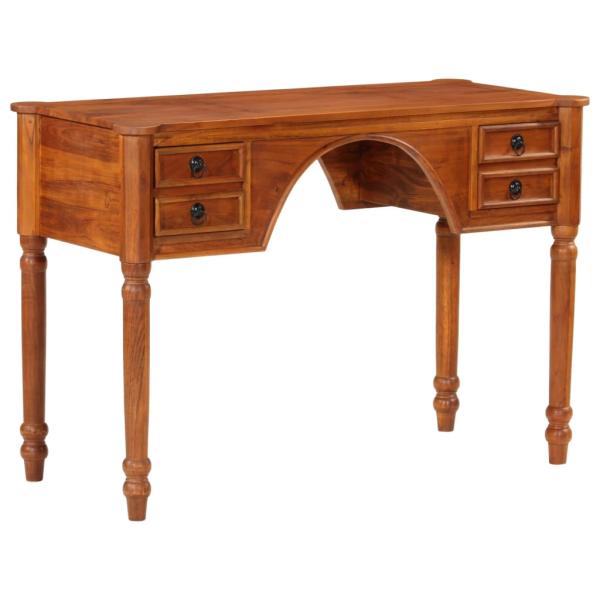 Schreibtisch mit Schubladen 110x50x76 cm Massivholz Akazie