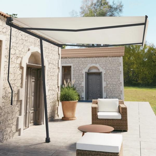 ARDEBO.de - Stützen für Markisen Anthrazit 300x245 cm Eisen 