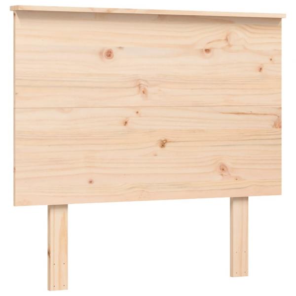 Massivholzbett mit Kopfteil 100x200 cm