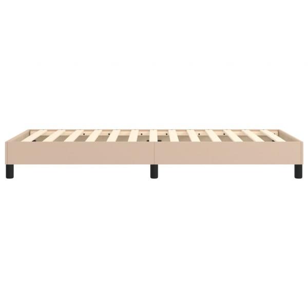 Bettgestell Cappuccino-Braun 90x190 cm Kunstleder