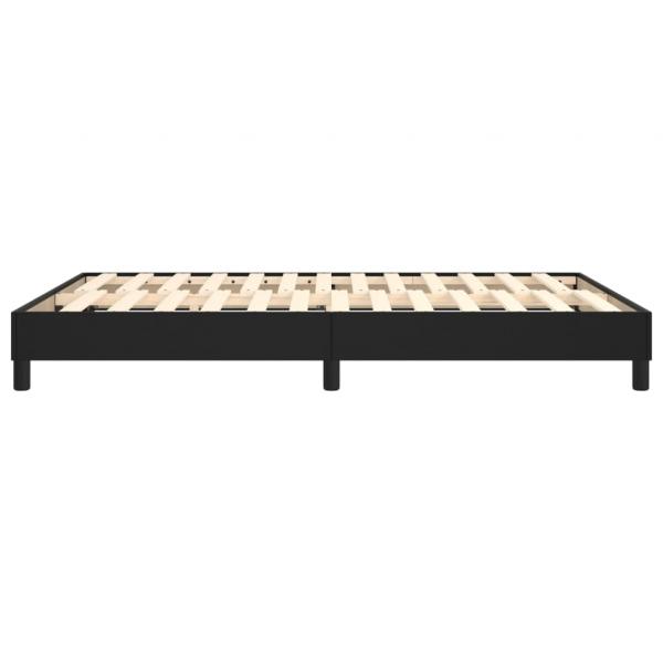 Bettgestell Schwarz 140x200 cm Kunstleder
