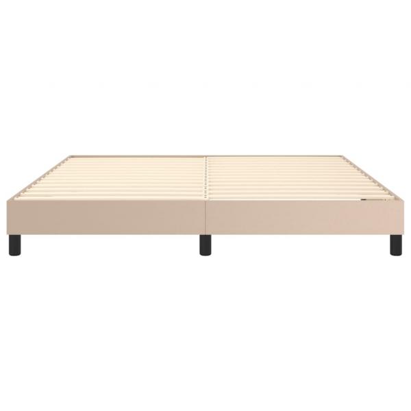 Bettgestell Cappuccino-Braun 180x200 cm Kunstleder