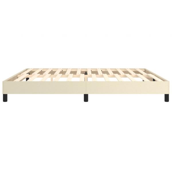 Bettgestell Creme 200x200 cm Kunstleder
