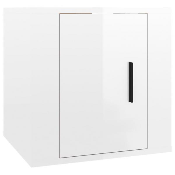 TV-Wandschrank Hochglanz-Weiß 40x34,5x40 cm