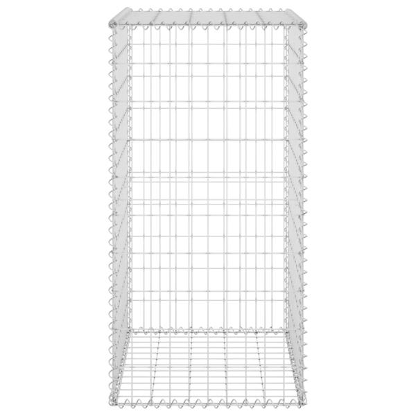 Gabionenwand mit Abdeckung Verzinkter Stahl 60x50x100 cm