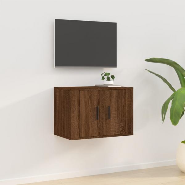 ARDEBO.de - TV-Wandschrank Braun Eichen-Optik 57x34,5x40 cm