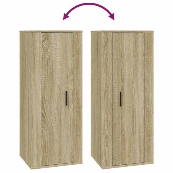 ARDEBO.de - TV-Wandschrank Sonoma-Eiche 40x34,5x100 cm