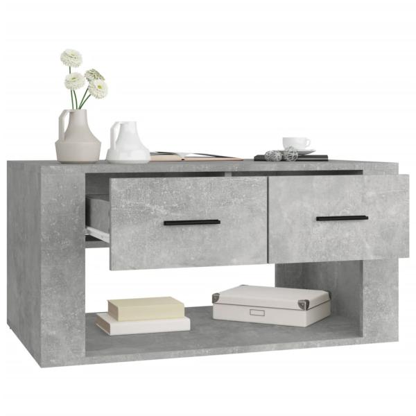Couchtisch Betongrau 80x50x40 cm Holzwerkstoff