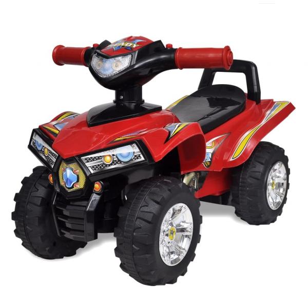 ARDEBO.de - 10070 Rotes Aufsitz-Quad für Kinder mit Sound und Licht