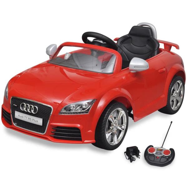 ARDEBO.de - Aufsitzauto für Kinder Audi TT RS mit Fernsteuerung Rot