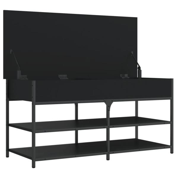 ARDEBO.de - Schuhbank Schwarz 100x42,5x50 cm Holzwerkstoff