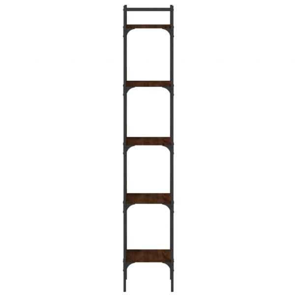 Bücherregal 5 Böden Braun Eichen-Optik 35x30x174 cm