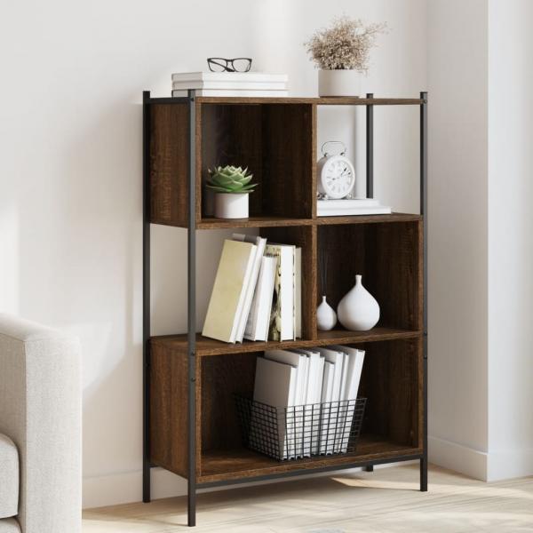 ARDEBO.de - Bücherregal Braun Eichen-Optik 72x28x109 cm Holzwerkstoff