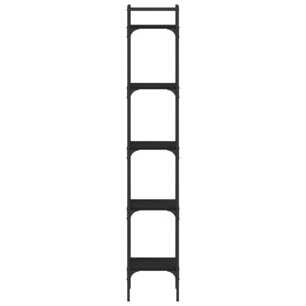 ARDEBO.de - Bücherregal 5 Böden Schwarz 35x30x174 cm Holzwerkstoff