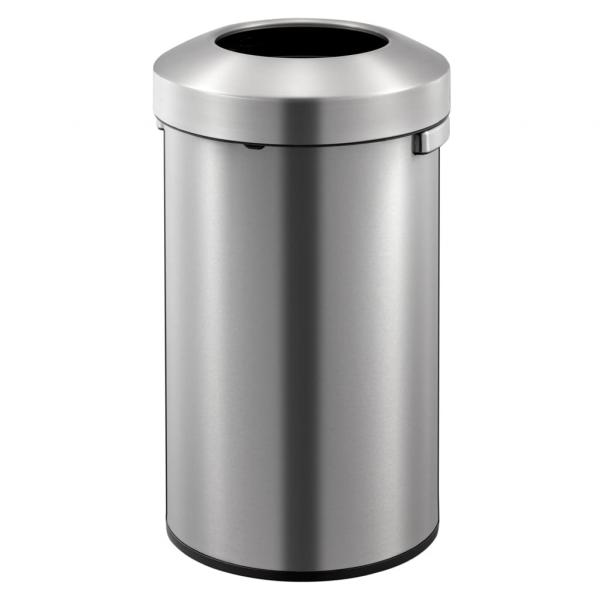 ARDEBO.de - EKO Abfalleimer Urban 90 L Mattsilbern