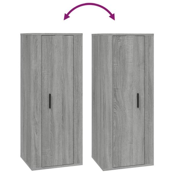 TV-Wandschrank Grau Sonoma 40x34,5x100 cm