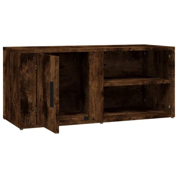 ARDEBO.de - TV-Schränke 2 Stk. Räuchereiche 80x31,5x36 cm Holzwerkstoff
