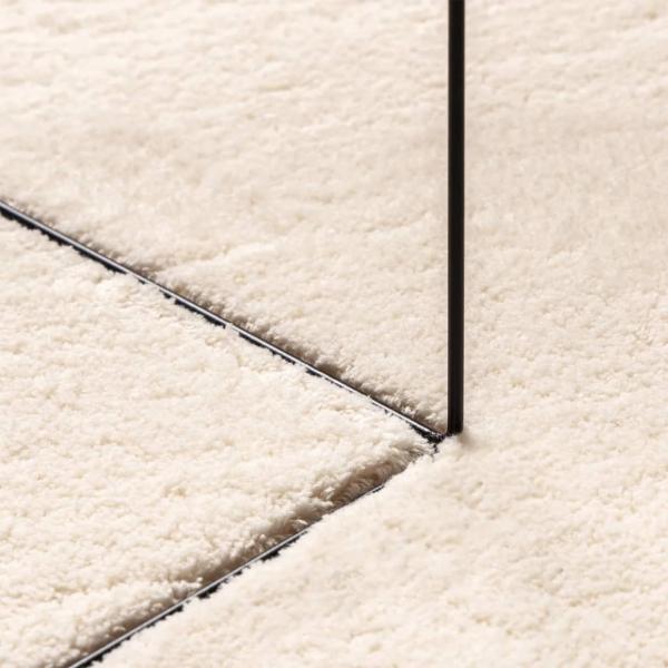 Teppich HUARTE Kurzflor Weich und Waschbar Beige 160x230 cm