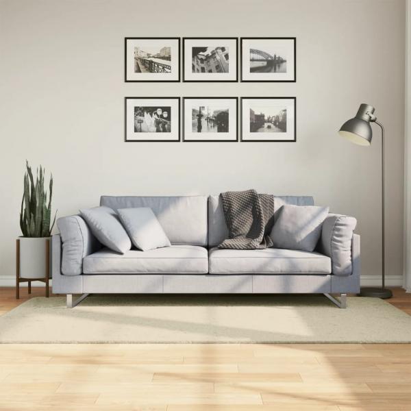 ARDEBO.de - Teppich HUARTE Kurzflor Weich und Waschbar Creme 100x200 cm