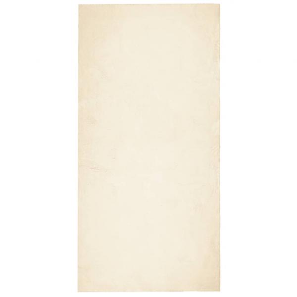 Teppich HUARTE Kurzflor Weich und Waschbar Creme 100x200 cm