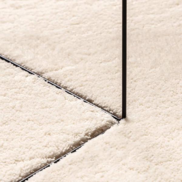 Teppich HUARTE Kurzflor Weich und Waschbar Beige Ø 120 cm