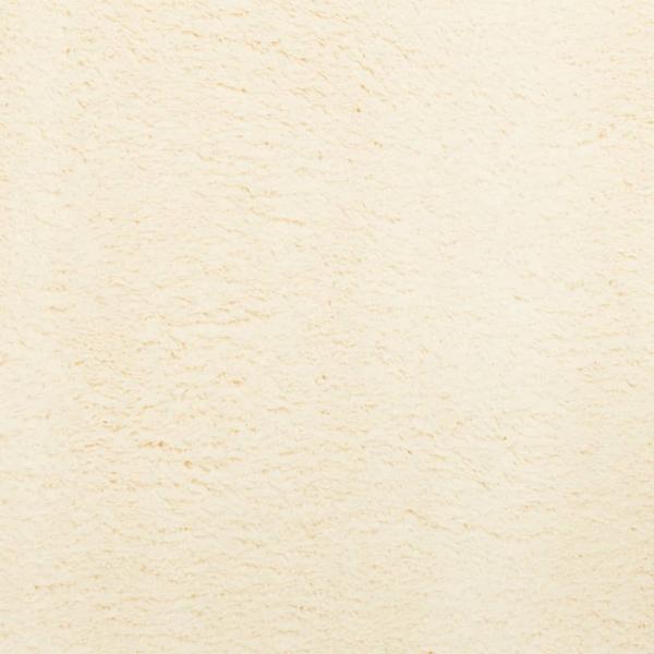Teppich HUARTE Kurzflor Weich und Waschbar Creme Ø 120 cm