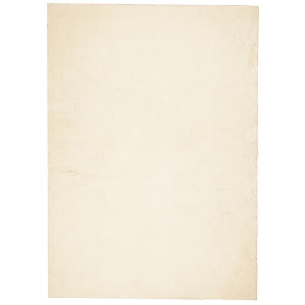 Teppich HUARTE Kurzflor Weich und Waschbar Creme 200x280 cm